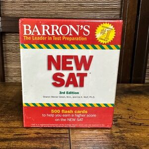 Barron's NEW SAT Flash Cards, 3rd Edition: 500 Flash Cards to Help You Ace It